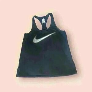 Nike Dri-Fit Women’s Black Racerback Tank Top Size M Sleeveless Athletic Casual